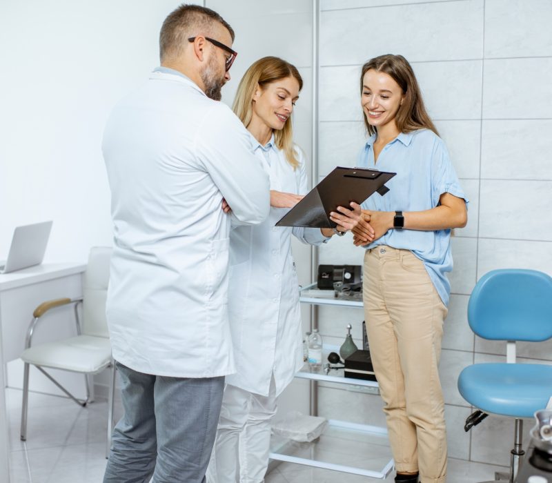 Medical consultation at the ENT office